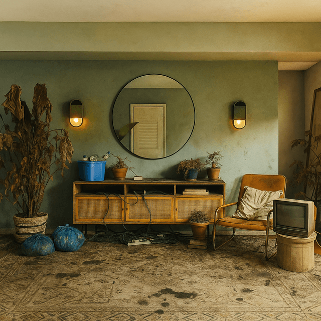 Before transformation of Luxury living room